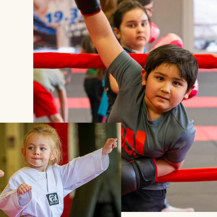 Kinder im Boxring