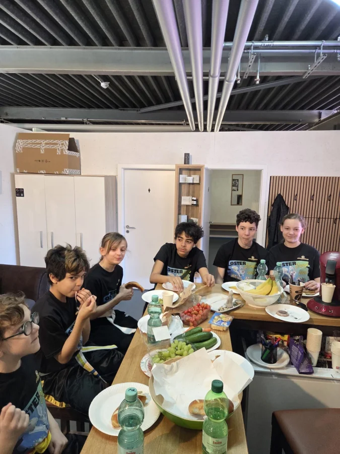 Gemeinsames Essen nach dem Training