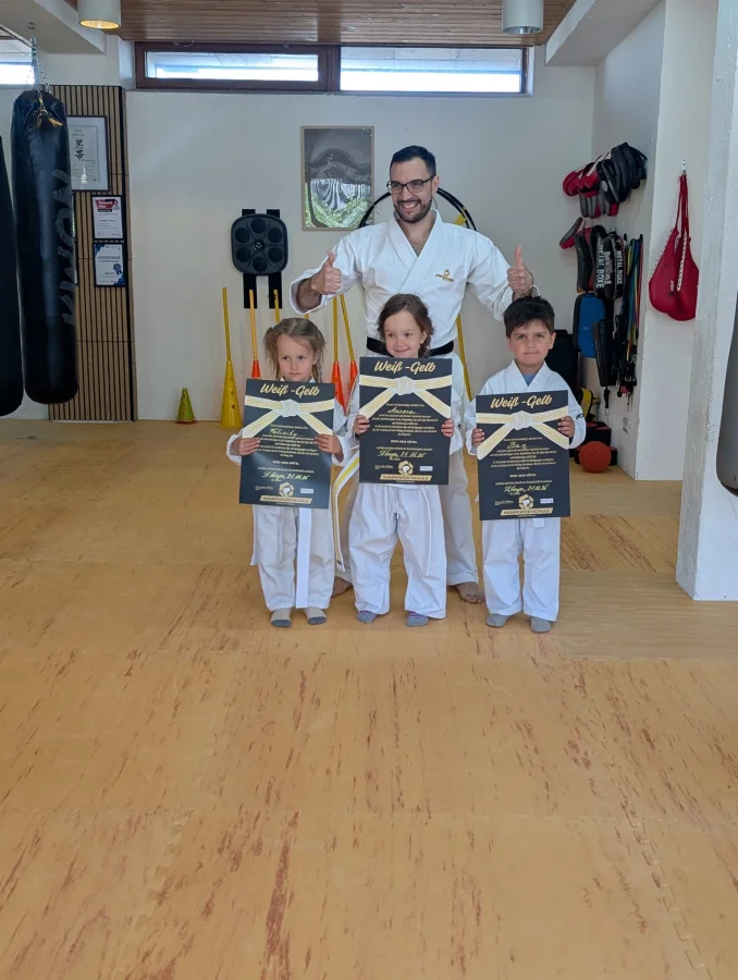 Samurai Kids nach der Prüfung